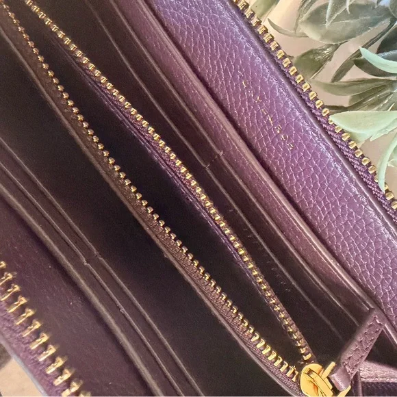 Tory Burch  Britten Zip Continental Leather Wallet - Picture 4 of 5